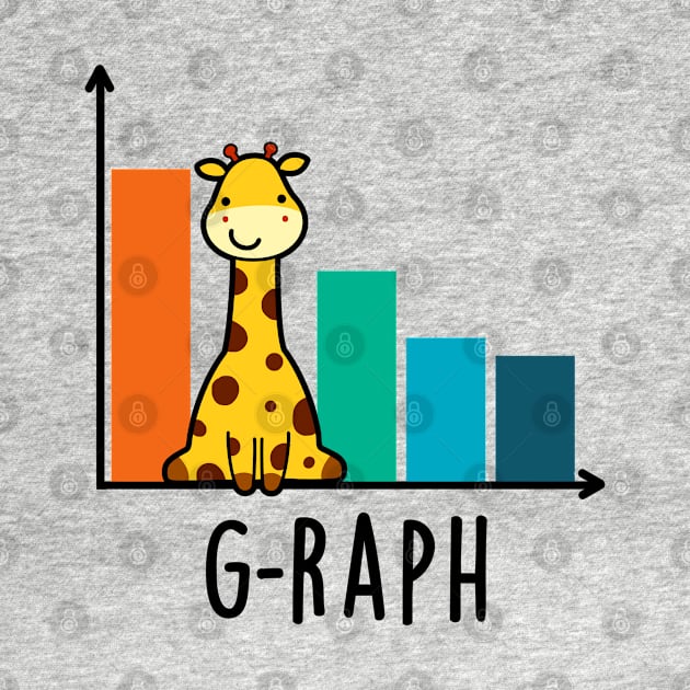 G-raph Cute Giraffe Graph Pun by punnybone